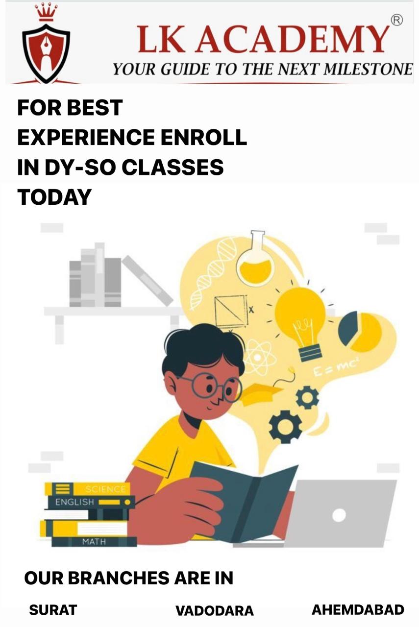 BEST DY SO CLASSES IN AHMEDABAD, BEST DY SO CLASSES IN AHMEDABAD